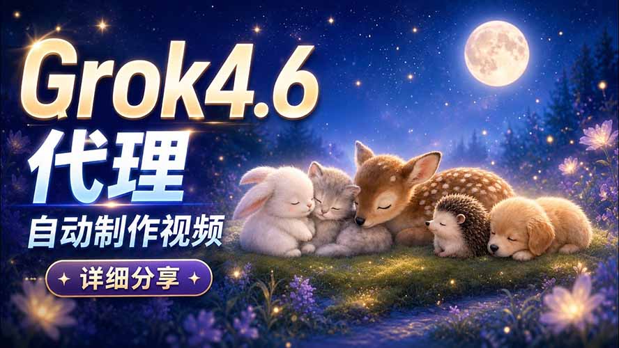 （20560期）Grok 4.6 代理自动制作视频！从提示词到成片全流程详细分享｜AI Agent 实操分享-悟空知识星球