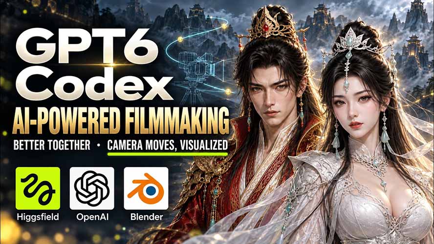 （20561期）GPT-6 Astra×Codex高智能制作视频！联手Higgsfield，运镜可视化实战-悟空知识星球