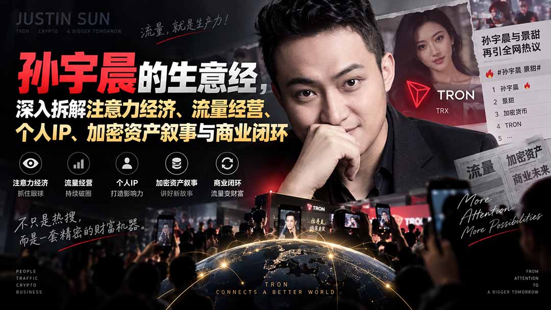 (20290期)某星球精华文章——孙宇晨的生意经,深入拆解注意力经济、流量经营、个人IP、加密资产叙事与商业闭环-悟空知识星球