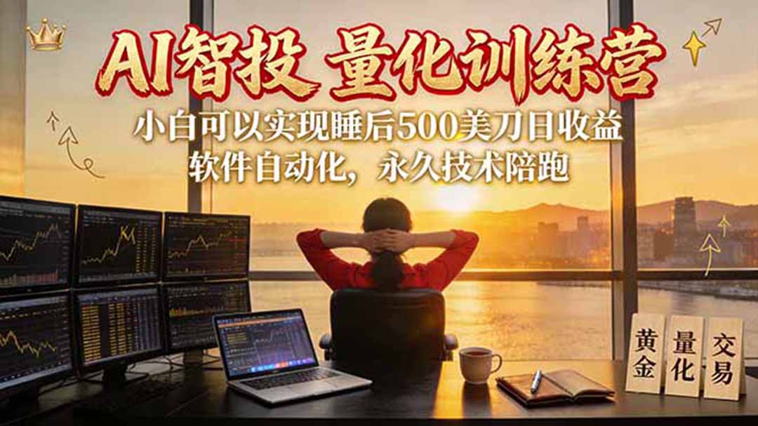 （20433期）AI智投EA量化训练营【第三期】，多策略智投+防爆技术+趋势分析 ，轻松上手，矩阵放大，长期稳定。-悟空知识星球