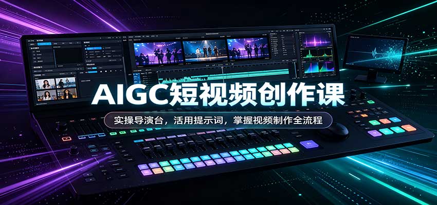 AIGC短视频创作课:实操导演台,活用提示词,掌握视频制作全流程-悟空知识星球