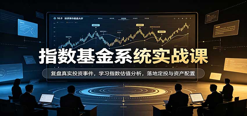 指数基金系统实战课:复盘真实投资事件,学习指数估值分析,落地定投与资产配置-悟空知识星球
