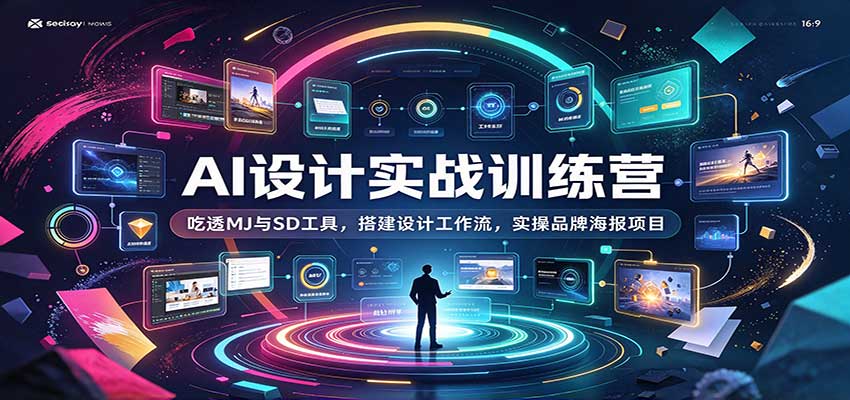 AI设计实战训练营:吃透MJ与SD工具,搭建设计工作流,实操品牌海报项目-悟空知识星球