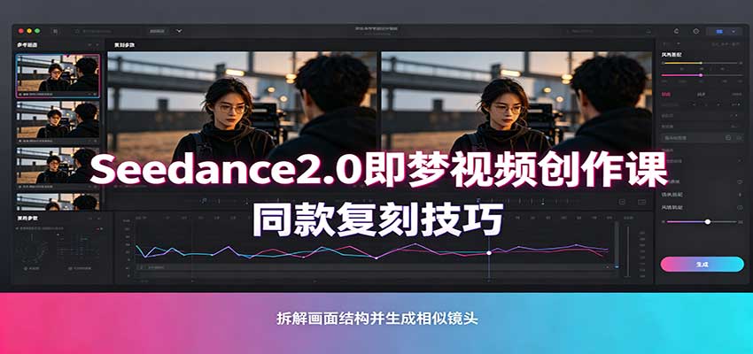 Seedance2.0即梦视频创作课：剧本式视频制作，同款复刻技巧，多行业案例落地教学-悟空知识星球