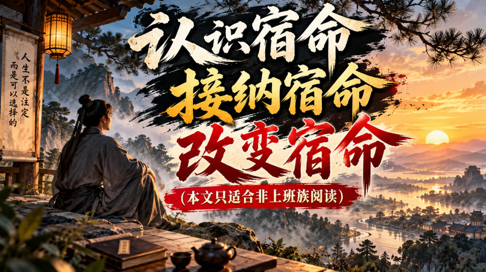某公众号付费文章:认识宿命,接纳宿命,改变宿命(本文只适合非上班族阅读)-悟空知识星球
