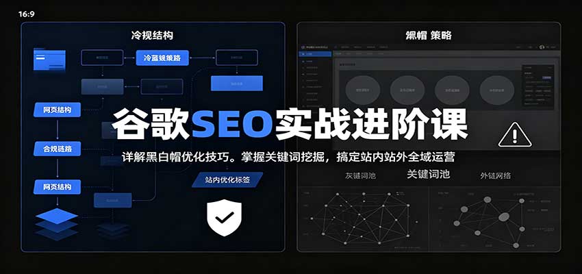 2026谷歌SEO实战进阶课:详解黑白帽优化技巧,掌握关键词挖掘,搞定站内站外全域运营-悟空知识星球
