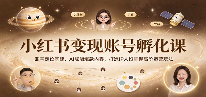 小红书变现账号孵化课:账号定位基建,AI赋能爆款内容,打造IP人设掌握高阶运营玩法-悟空知识星球