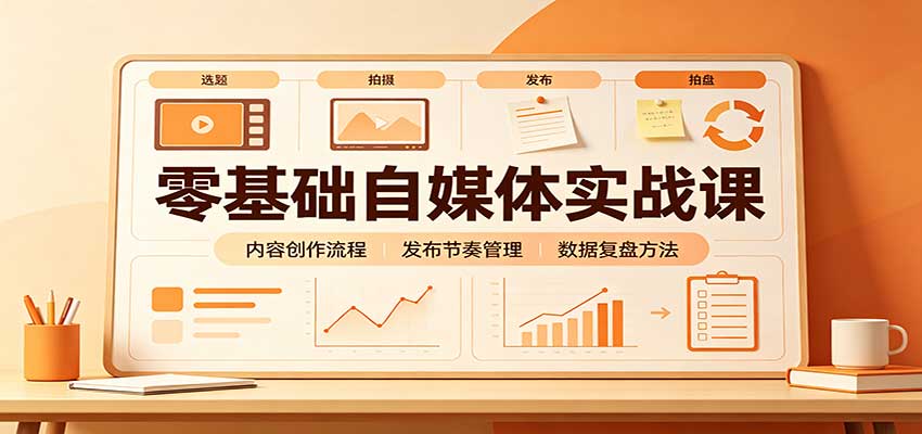 零基础自媒体实战课:赛道人设冷启动,内容创作复盘,公私域商业闭环-悟空知识星球