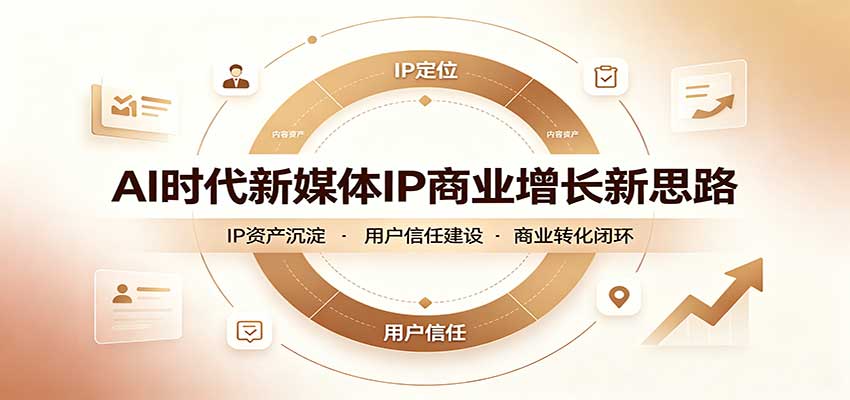 AI时代新媒体IP商业增长新思路:摒弃复杂运营套路,用极简思维打通获客路径-悟空知识星球