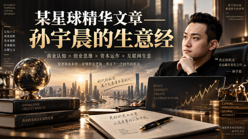 某星球精华文章——孙宇晨的生意经-悟空知识星球