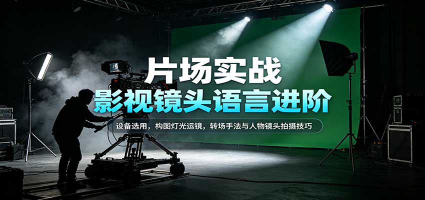 影视镜头语言进阶:设备选用,构图灯光运镜,转场手法与人物镜头拍摄技巧-悟空知识星球