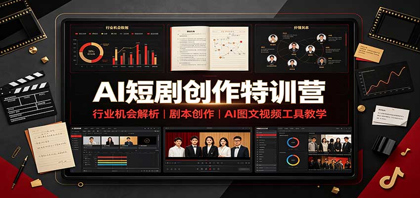 AI短剧创作特训营:行业机会解析,剧本创作,AI图文视频工具教学(文字版)-悟空知识星球