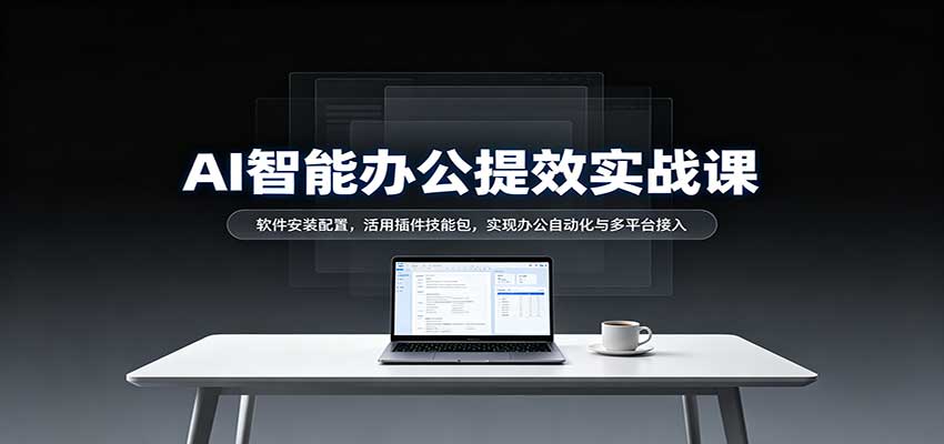 AI智能办公提效实战课:软件安装配置,活用插件技能包,实现办公自动化与多平台接入-悟空知识星球