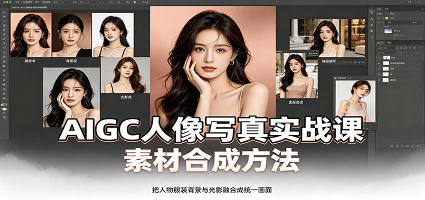 AIGC人像写真实战课:软件平台部署筹备,素材合成方法,多题材写真案例-悟空知识星球