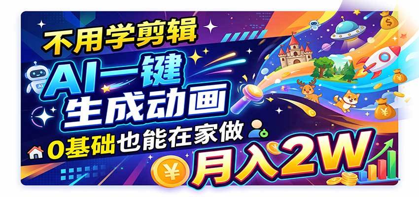 AI动画彻底爆了!一单500~800,全程派单,小白也能月入2W+-悟空知识星球