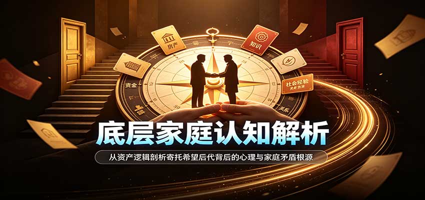 底层家庭认知解析:从资产逻辑剖析寄托希望后代背后的心理与家庭矛盾根源-悟空知识星球