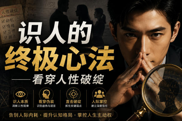 付费文章:识人的终极心法——看穿人性破绽-悟空知识星球