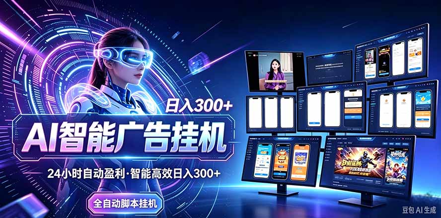 (20964期)24小时AI广告挂机|在家就能做的被动副业-悟空知识星球