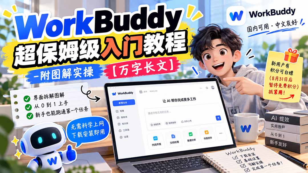 (20882期)WorkBuddy 超保姆级入门教程-附图解实操 【万字长文】-悟空知识星球