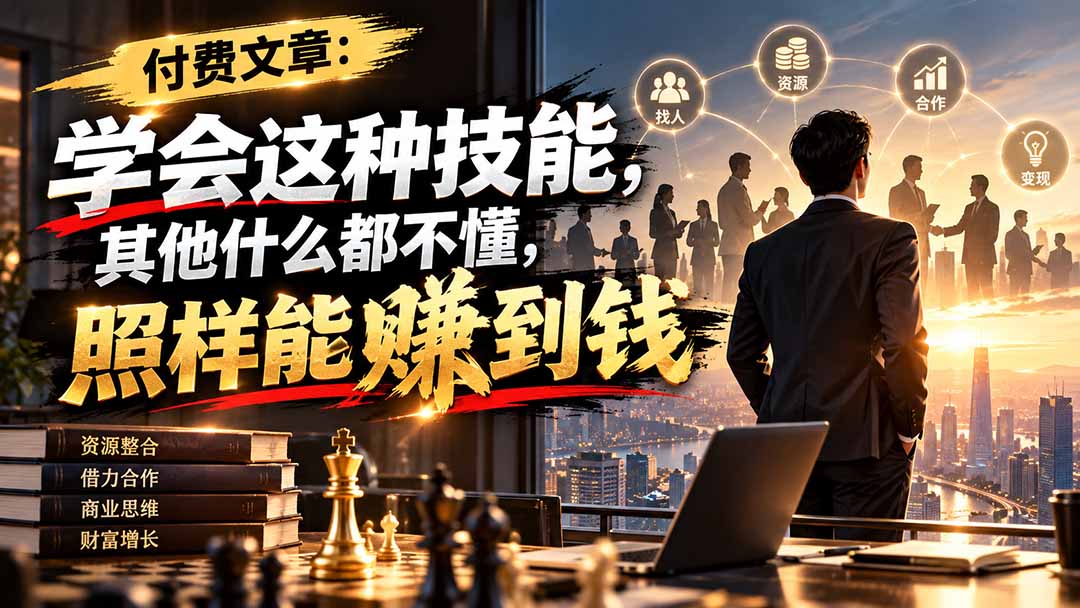 （20920期）付费文章：学会这种技能，其他什么都不懂，照样能賺到钱-悟空知识星球