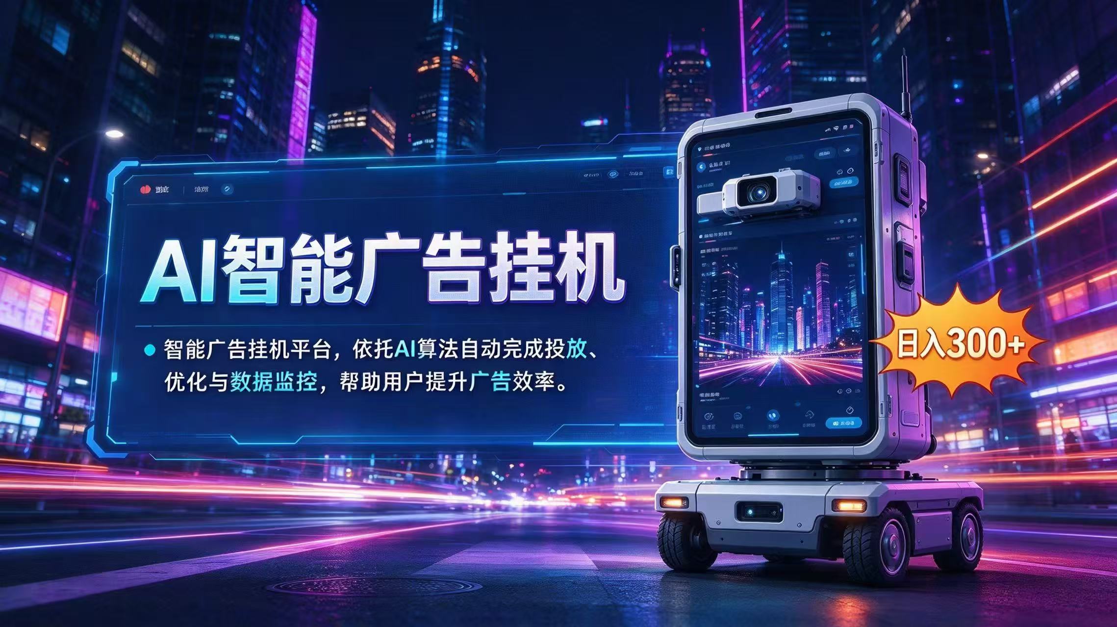 (20936期)AI 智能广告挂机|AI 自动运行,轻松托管广告任务-悟空知识星球