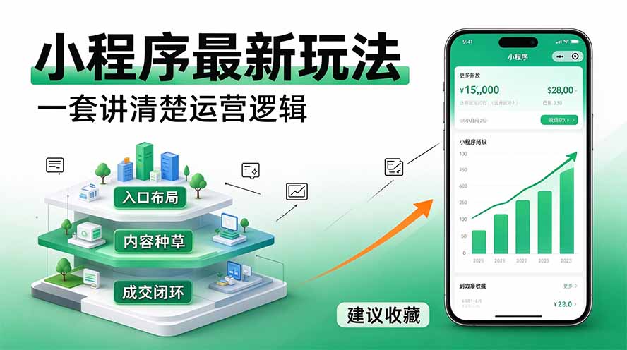 (20876期)微信小程序最新玩法 四种收益来源,单日收入400+-悟空知识星球