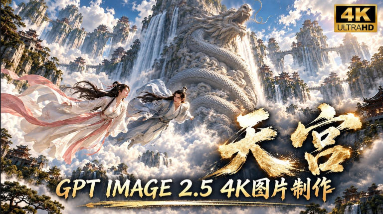 GPT Image 2.5实测！4K到底多清楚？皮肤、手指、修图与天宫场景全面测试-悟空知识星球