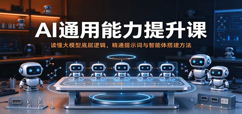 AI通用能力提升课：读懂大模型底层逻辑，精通提示词与智能体搭建方法-悟空知识星球