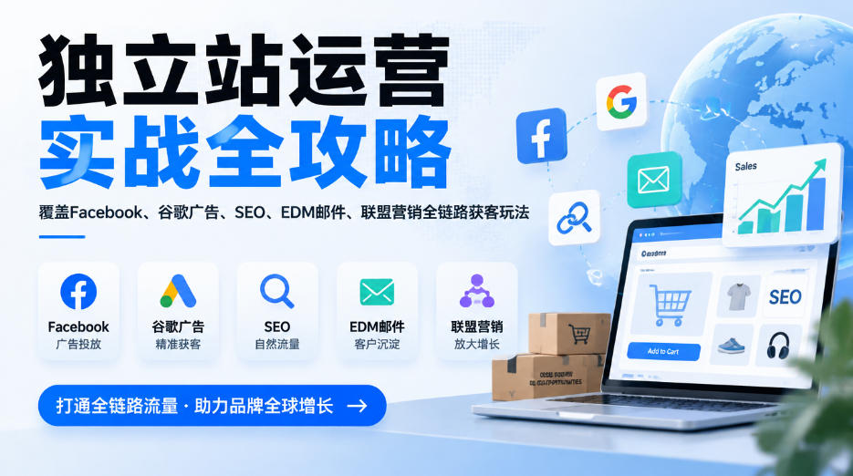 独立站运营实战全攻略，覆盖Facebook、谷歌广告、SEO、EDM邮件、联盟营销全链路获客玩法（更新2026）-悟空知识星球