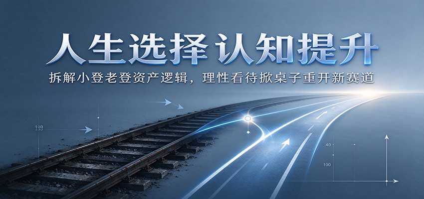 人生选择认知提升：拆解小登老登资产逻辑，理性看待掀桌子重开新赛道-悟空知识星球
