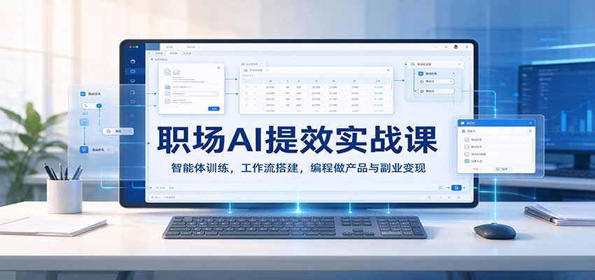 职场AI提效实战课:智能体训练,工作流搭建,编程做产品与副业变现-悟空知识星球