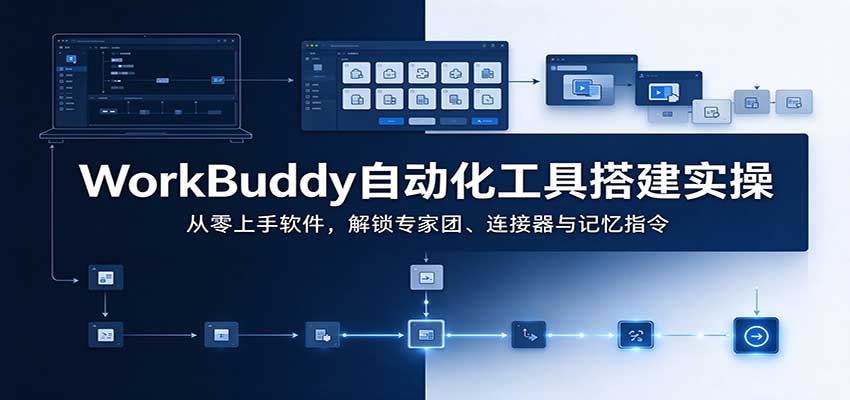WorkBuddy自动化工具搭建实操:从零上手软件,解锁专家团、连接器与记忆指令-悟空知识星球