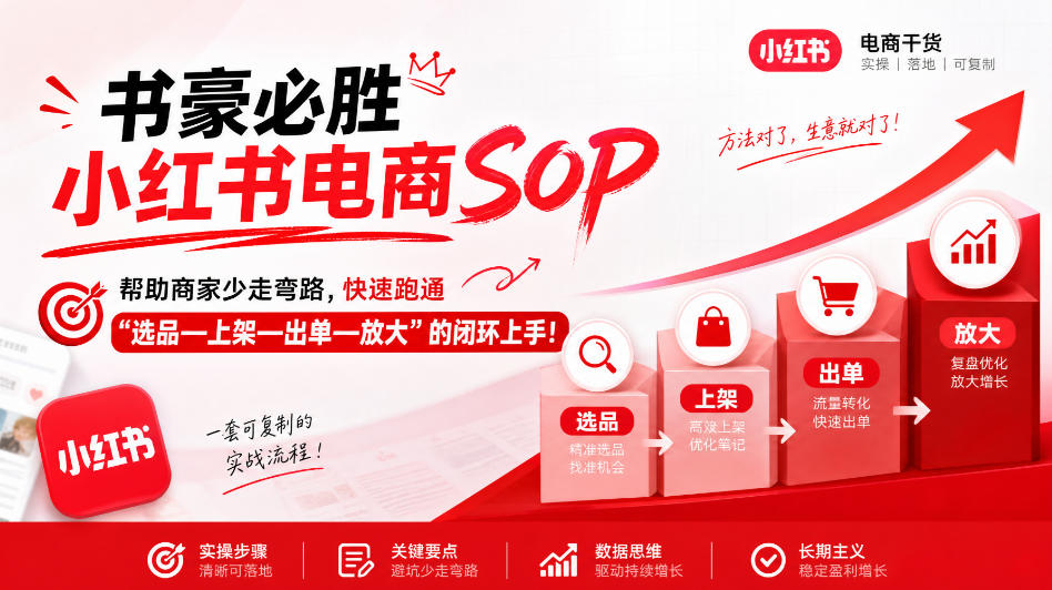 书豪必胜小红书电商sop,帮助商家少走弯路,快速跑通”选品—上架—出单—放大”的闭环(更新9月)-悟空知识星球