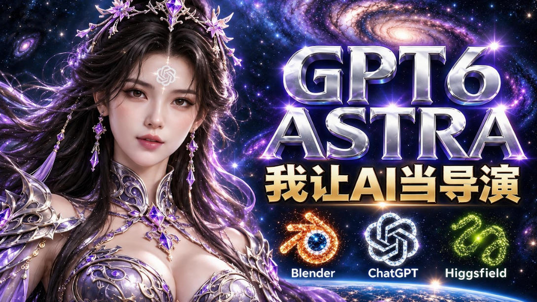 让GPT-6 Astra当导演!Higgsfield和Blender实战打造30秒玄幻精准运镜短片!-悟空知识星球