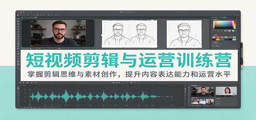 短视频剪辑与运营训练营:掌握剪辑思维与素材创作,提升内容表达能力和运营水平-悟空知识星球