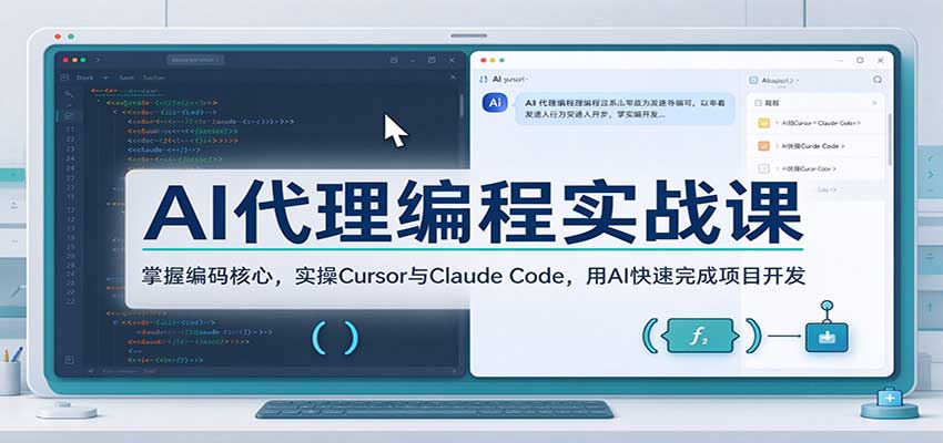 AI代理编程实战课:掌握编码核心,实操Cursor与Claude Code,用AI快速完成项目开发-悟空知识星球